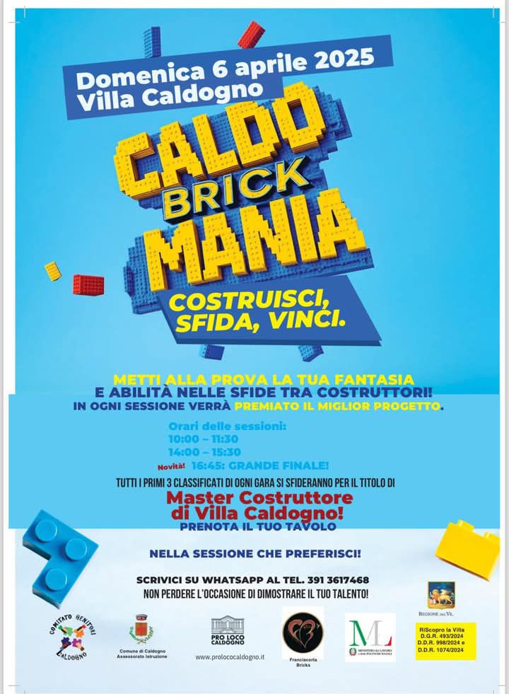 Locandina-Caldogno-2025 Caldo Brick Mania